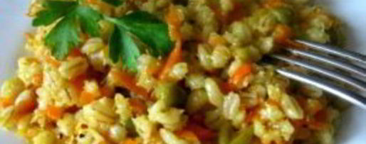 Шаг 4: перловки с овощами