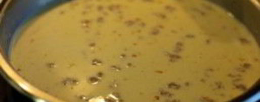 Шаг 8: перловки с соусом