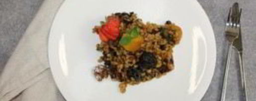 Шаг 6: перловки с сухофруктами