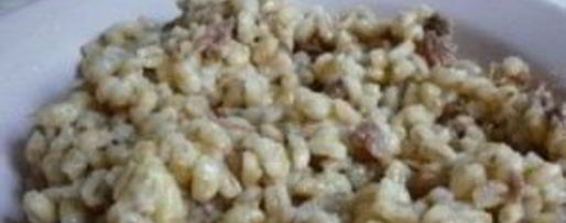 Шаг 4: перловки с тушенкой