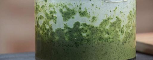 Шаг 3: перловки с вешенками под соусом из шпината