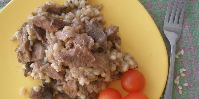 Рецепт перловки со свининой в духовке