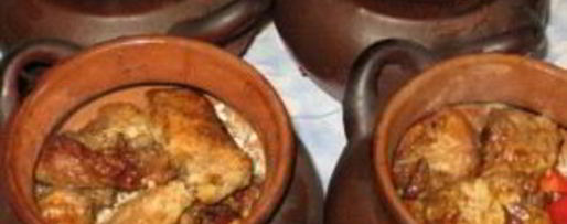 Шаг 4: перловки со свининой в горшочках