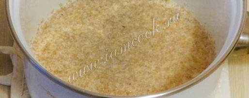 Шаг 2: пшеничной каши на молоке