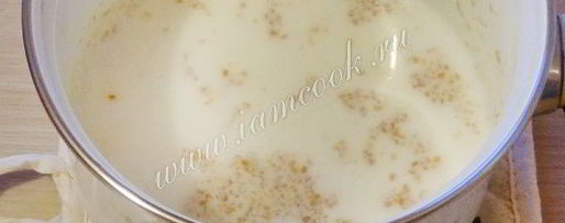 Шаг 4: пшеничной каши на молоке