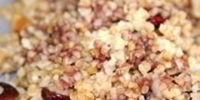 Рецепт пшеничной каши с сушеной клюквой