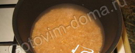 Шаг 2: пшеничной каши с яблоком