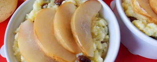 Шаг 10: каши пшенной с грушами и изюмом