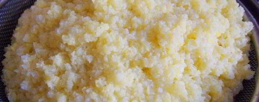 Шаг 2: каши пшенной с грушами и изюмом