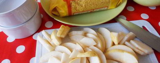 Шаг 4: каши пшенной с грушами и изюмом