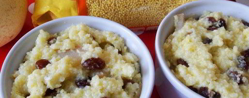 Шаг 9: каши пшенной с грушами и изюмом