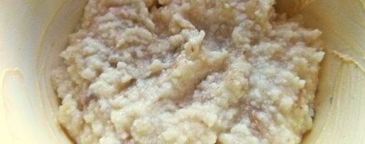 Шаг 4: каши пшенной, запеченной под персиком