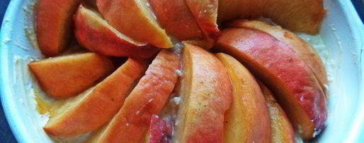 Шаг 6: каши пшенной, запеченной под персиком