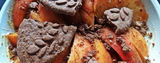 Шаг 7: каши пшенной, запеченной под персиком