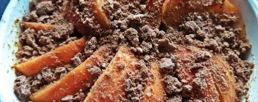 Шаг 8: каши пшенной, запеченной под персиком