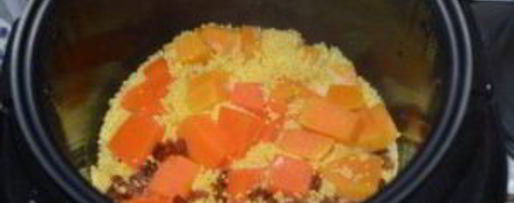 Шаг 2: молочной пшенной каши с тыквой