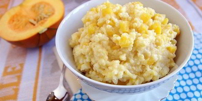 Рецепт простой пшенной каши с тыквой