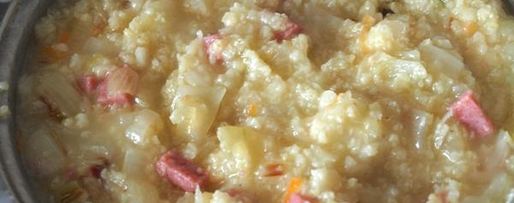 Шаг 2: пшеной каши с квашеной капустой