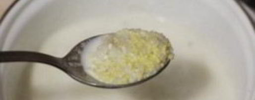 Шаг 1: пшенной каши с бананом