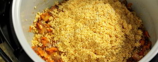 Шаг 4: пшенной каши с фаршем и тыквой в мультиварке