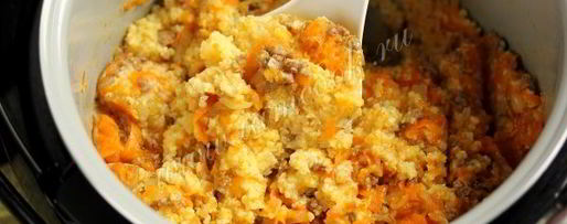 Шаг 6: пшенной каши с фаршем и тыквой в мультиварке