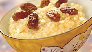 Рецепт Пшенной каши с изюмом и творогом