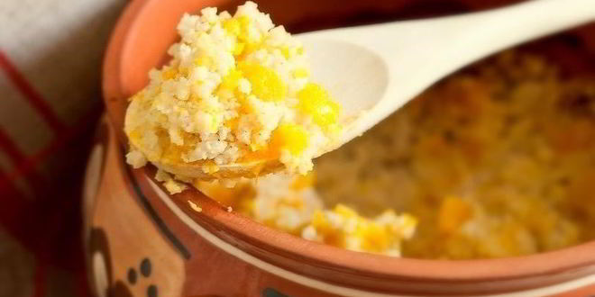 Рецепт пшенной каши с карамельной тыквой