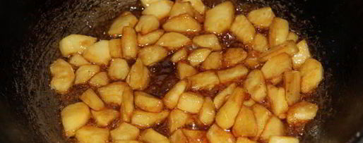 Шаг 2: пшенной каши с карамельными яблоками