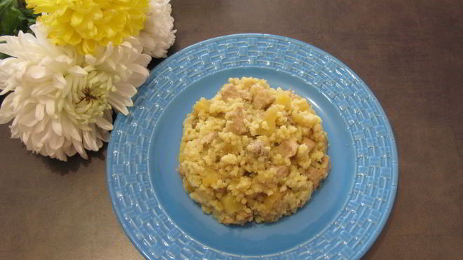 Рецепт Пшенной каши с картофелем и свининой