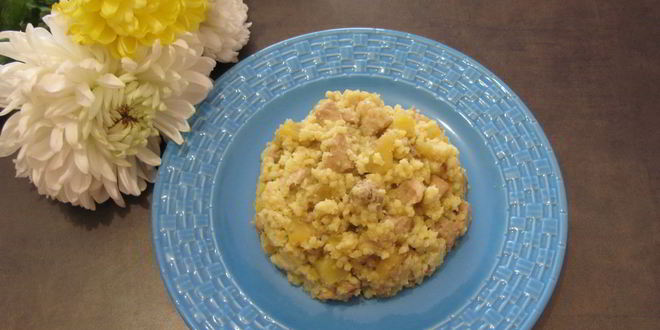 Рецепт пшенной каши с картофелем и свининой