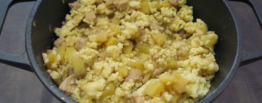 Шаг 8: пшенной каши с картофелем и свининой