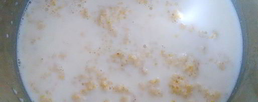 Шаг 1: пшенной каши с клюквой