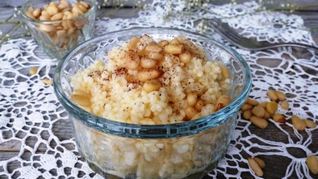 Рецепт Пшенной каши с корицей и кедровыми орешками