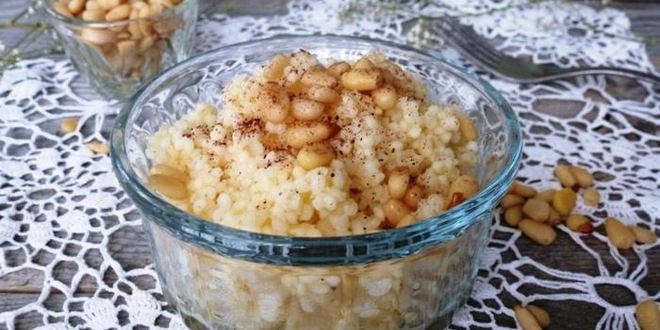 Рецепт пшенной каши с корицей и кедровыми орешками