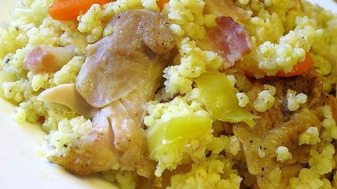 Рецепт Пшенной каши с тушенкой в мультиварке