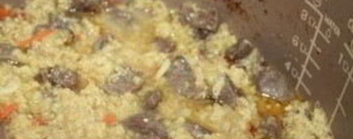 Шаг 2: пшенной каши с тушенкой в мультиварке