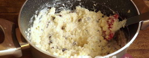 Шаг 4: пшенной каши с творогом и изюмом