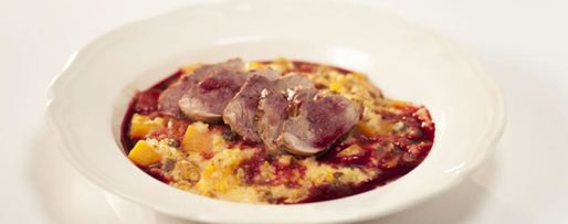 Шаг 3: пшенной каши с тыквой и утиной грудкой