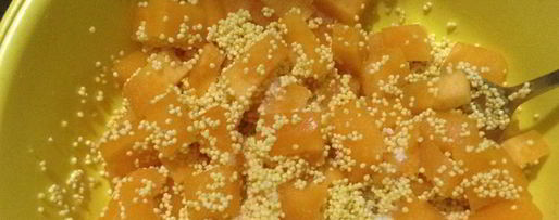 Шаг 3: пшенной каши с тыквой и вареньем