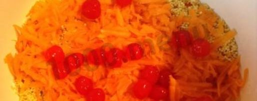 Шаг 3: пшенной каши с тыквой, корицей и вишней