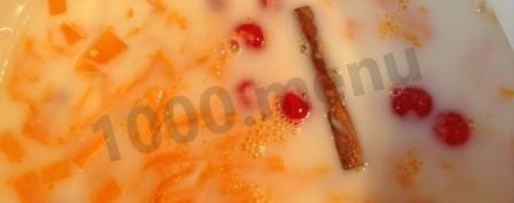 Шаг 4: пшенной каши с тыквой, корицей и вишней