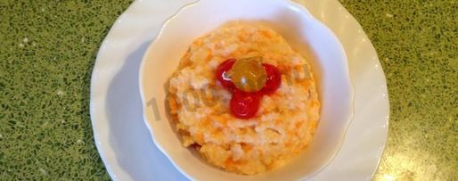 Шаг 7: пшенной каши с тыквой, корицей и вишней