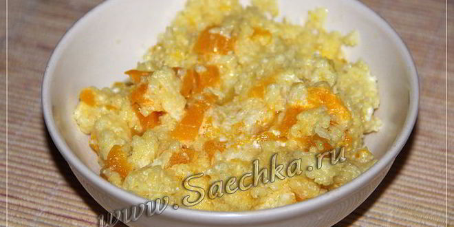 Рецепт пшенной каши с тыквой в мультиварке