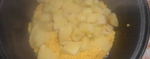 Шаг 3: пшенной каши сливуха