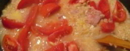 Шаг 2: пшенной каши со свининой