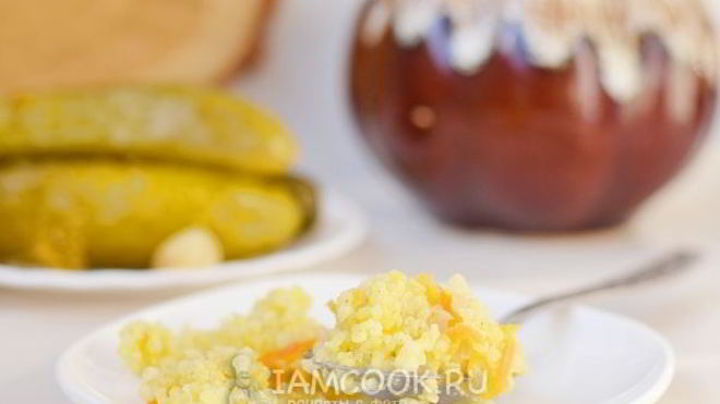 Рецепт Пшенной каши в горшочках