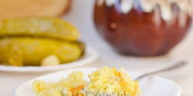 Рецепт пшенной каши в горшочках