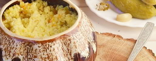 Шаг 9: пшенной каши в горшочках