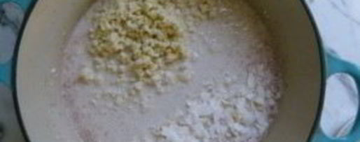 Шаг 1: жидкой пшенной каши