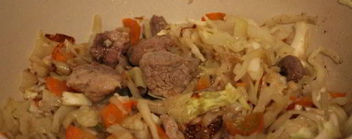 Шаг 2: ароматной рисовой каши с мясом и капустой